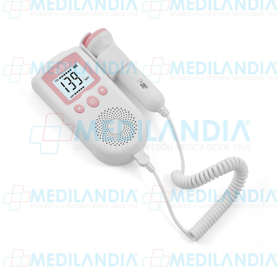 Doppler fetal recargable con detección automática de frecuencia cardiaca pantalla LCD 2.5 MHz - Detector fetal - MEDSTAR- MEDILANDIA | Tienda de productos y equipos médicos de calidad en México | Soluciones profesionales para clínicas, hospitales y consultorios.