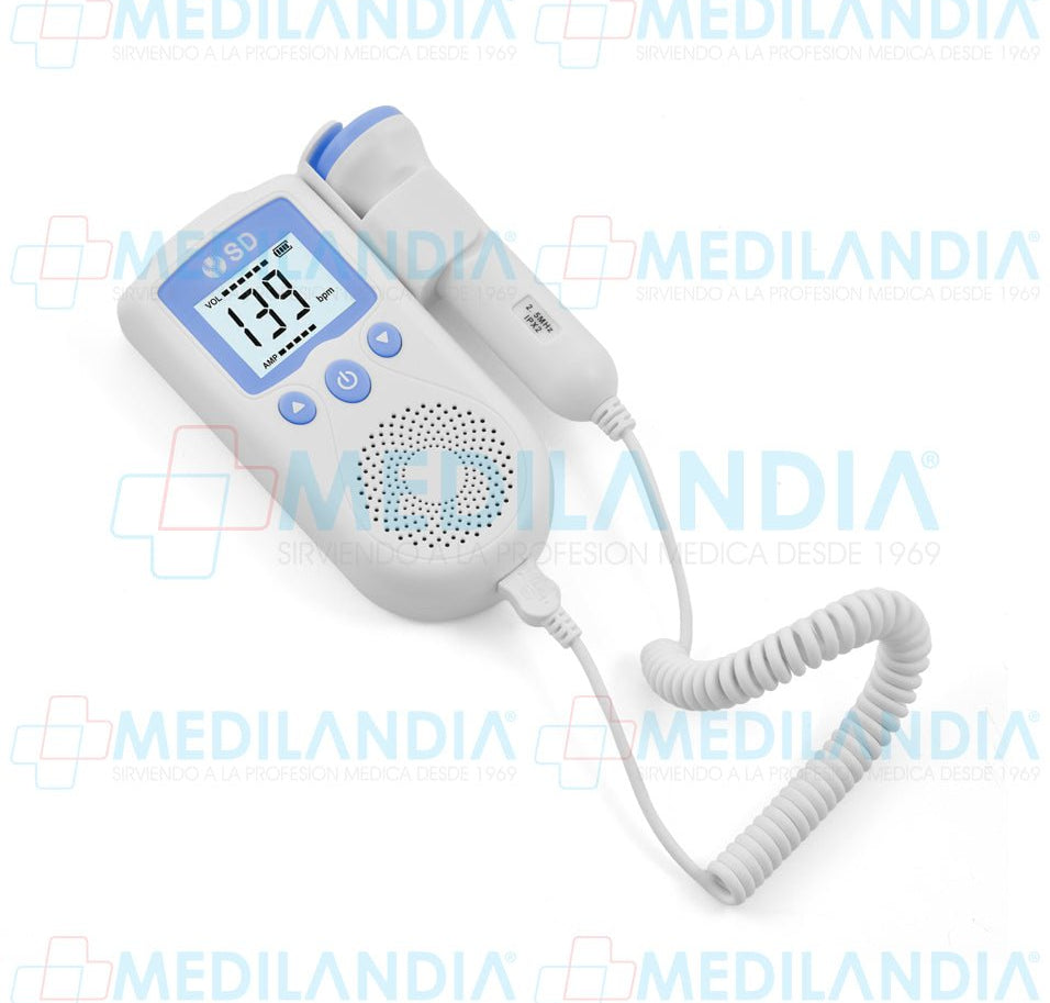 Doppler fetal recargable con detección automática de frecuencia cardiaca pantalla LCD 2.5 MHz - Detector fetal - MEDSTAR- MEDILANDIA | Tienda de productos y equipos médicos de calidad en México | Soluciones profesionales para clínicas, hospitales y consultorios.
