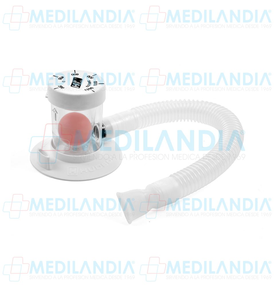 Ejercitador pulmonar SMI (Inspiración Máxima Sostenida) graduable con 6 niveles de rehabilitación pulmonar - Inspirómetro / Espirómetro - HUDSON- MEDILANDIA | Tienda de productos y equipos médicos de calidad en México | Soluciones profesionales para clínicas, hospitales y consultorios.