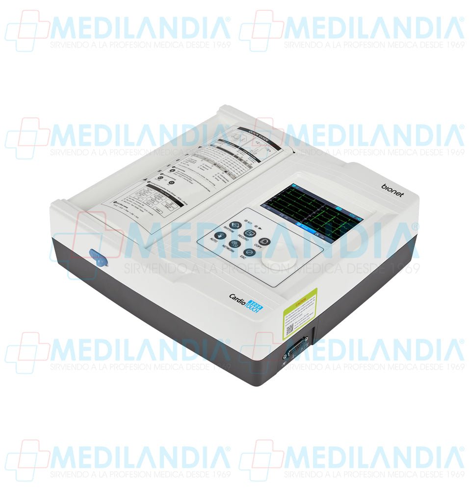 Electro cardiógrafo ECG / EKG de 12 canales con pantalla táctil de 4.3” - Electrocardiógrafo - BIONET - MEDILANDIA | Tienda de productos y equipos médicos de calidad en México | Soluciones profesionales para clínicas, hospitales y consultorios.