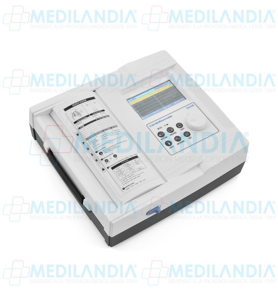 Electro cardiógrafo ECG / EKG de 12 canales con pantalla táctil de 4.3” - Electrocardiógrafo - BIONET - MEDILANDIA | Tienda de productos y equipos médicos de calidad en México | Soluciones profesionales para clínicas, hospitales y consultorios.