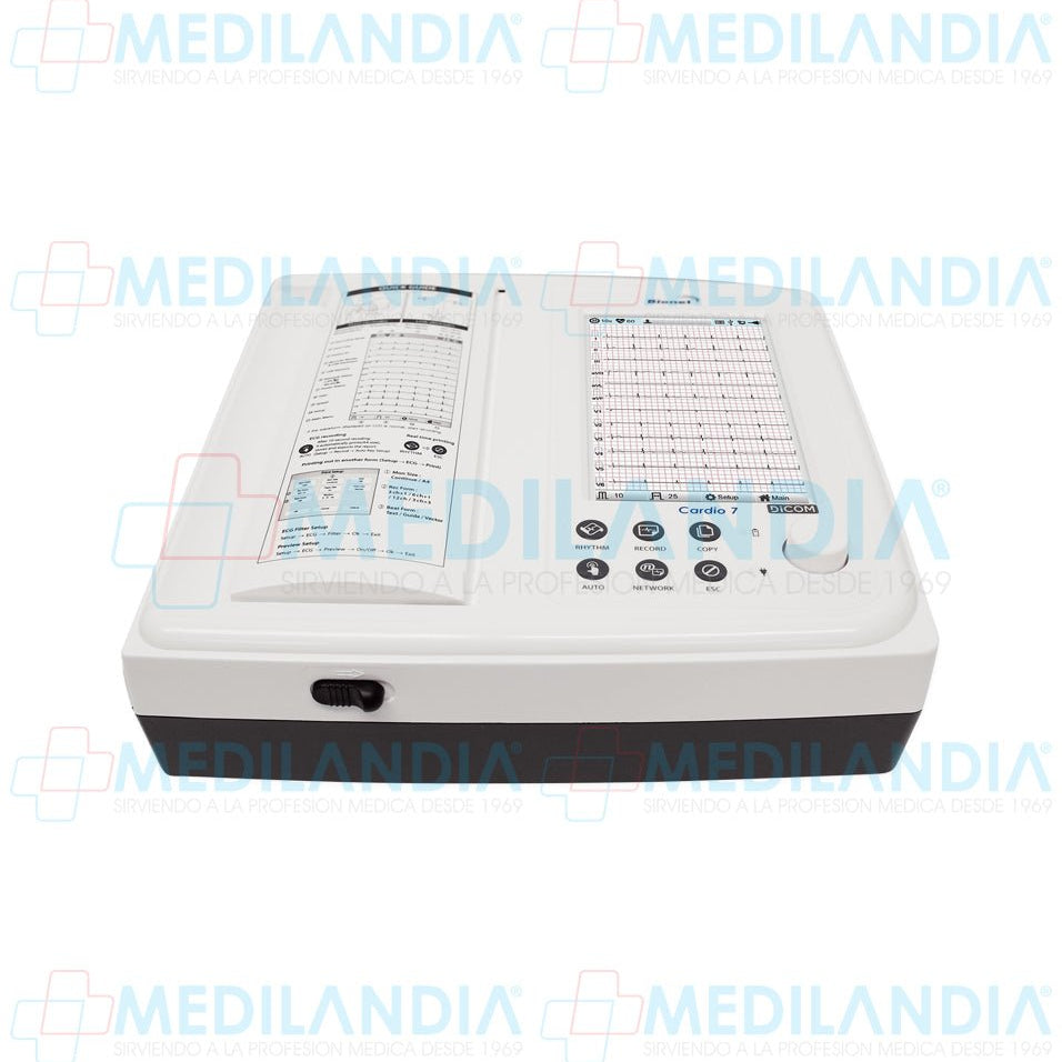 Electro cardiógrafo ECG / EKG de 12 canales con pantalla táctil de 7” - Electrocardiógrafo - BIONET - MEDILANDIA | Tienda de productos y equipos médicos de calidad en México | Soluciones profesionales para clínicas, hospitales y consultorios.