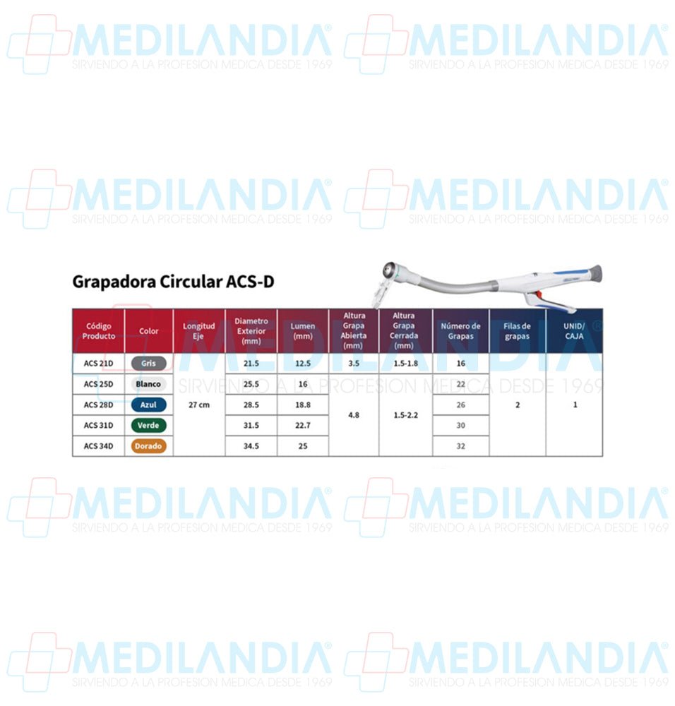 Engrapadora circular quirúrgica desechable - Engrapadora - REACH MEDICAL- MEDILANDIA | Tienda de productos y equipos médicos de calidad en México | Soluciones profesionales para clínicas, hospitales y consultorios.