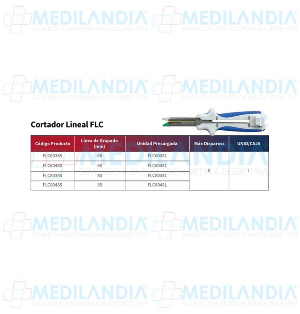 Engrapadora lineal cortante FLC desechable - Engrapadora - REACH MEDICAL- MEDILANDIA | Tienda de productos y equipos médicos de calidad en México | Soluciones profesionales para clínicas, hospitales y consultorios.