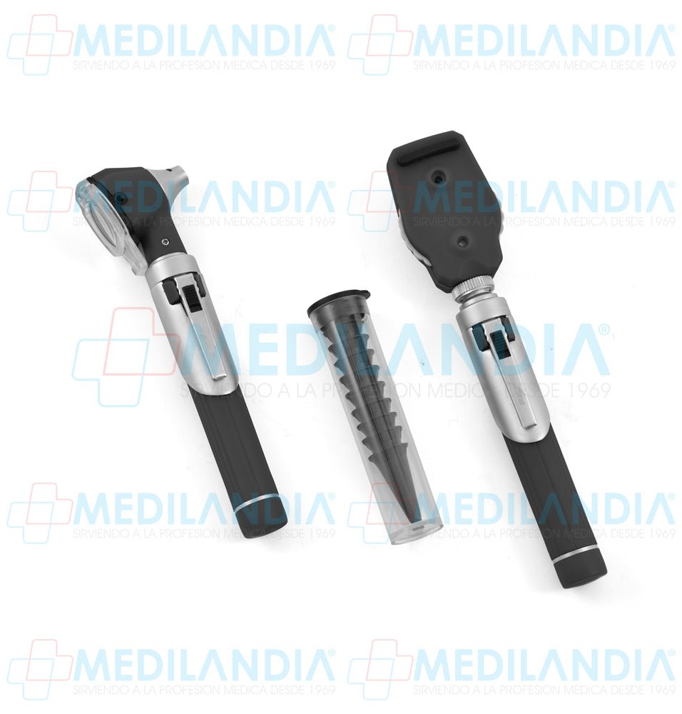  Estuche de diagnóstico con oftalmoscopio y otoscopio iluminación de fibra óptica - Estuche de diagnostico - MEDSTAR- MEDILANDIA | Tienda de productos y equipos médicos de calidad en México | Soluciones profesionales para clínicas, hospitales y consultorios.