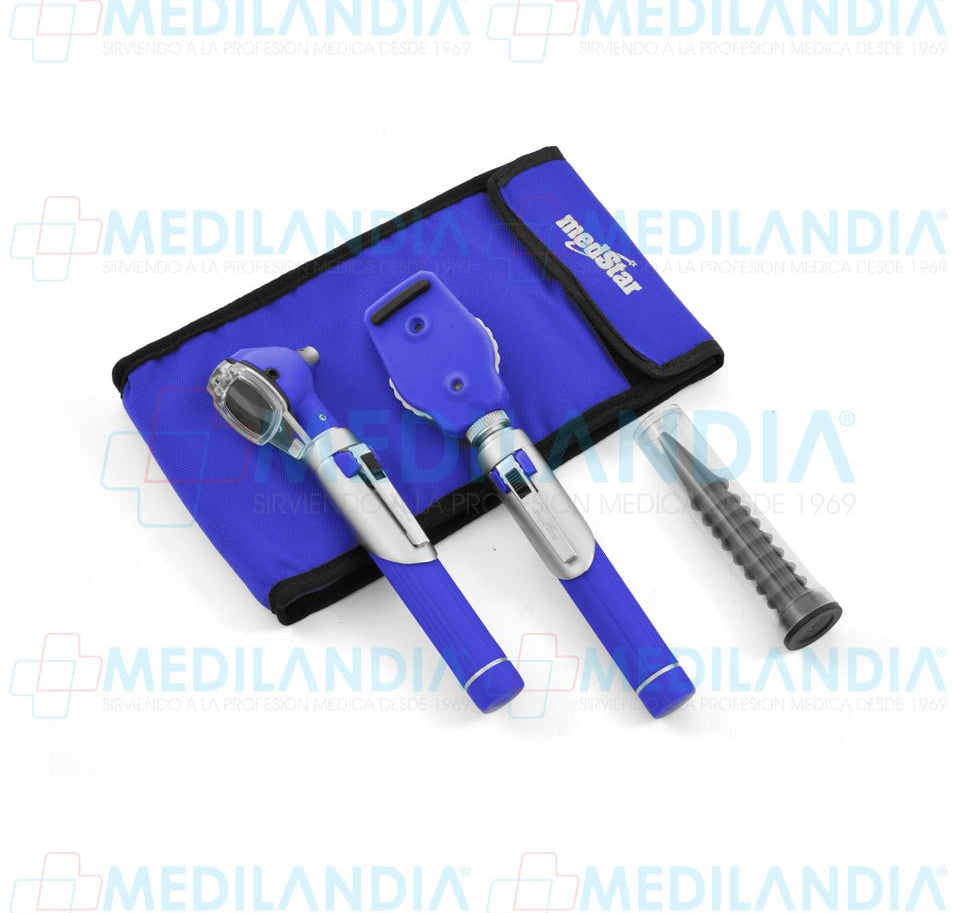  Estuche de diagnóstico con oftalmoscopio y otoscopio iluminación de fibra óptica - Estuche de diagnostico - MEDSTAR- MEDILANDIA | Tienda de productos y equipos médicos de calidad en México | Soluciones profesionales para clínicas, hospitales y consultorios.