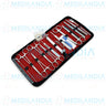 Estuche de disección con 20 piezas - Estuche de disección - HERGOM - MEDILANDIA | Tienda de productos y equipos médicos de calidad en México | Soluciones profesionales para clínicas, hospitales y consultorios.