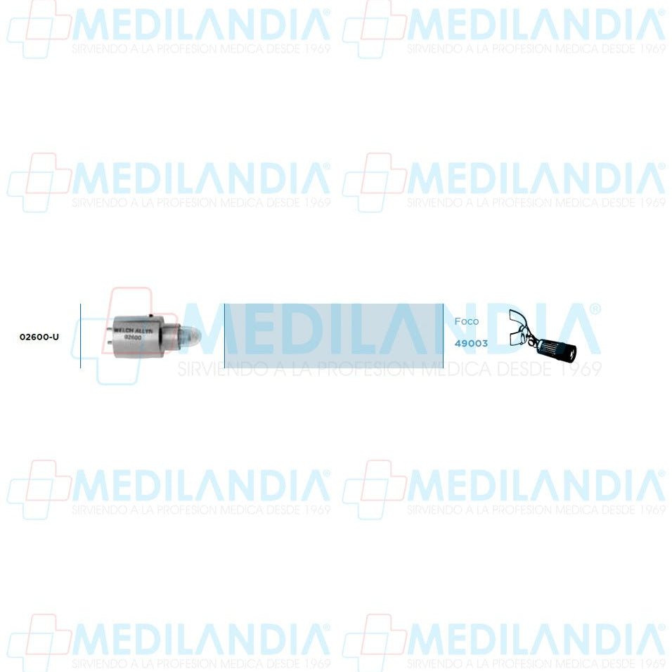 Foco Welch Allyn 02600 02600 - u 6v - Foco - WELCH ALLYN - MEDILANDIA | Tienda de productos médicos