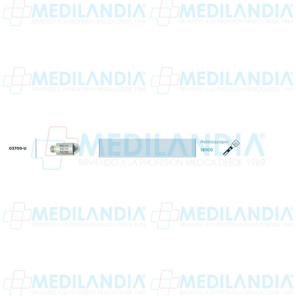 Foco Welch Allyn 03700 03700 - u 3.5v - Foco - WELCH ALLYN - MEDILANDIA | Tienda de productos médicos