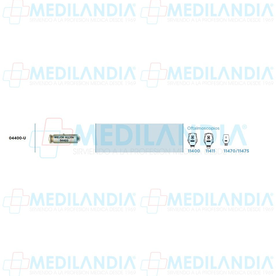 Foco Welch Allyn 04400 04400 - u 2.5v - Foco - WELCH ALLYN - MEDILANDIA | Tienda de productos médicos