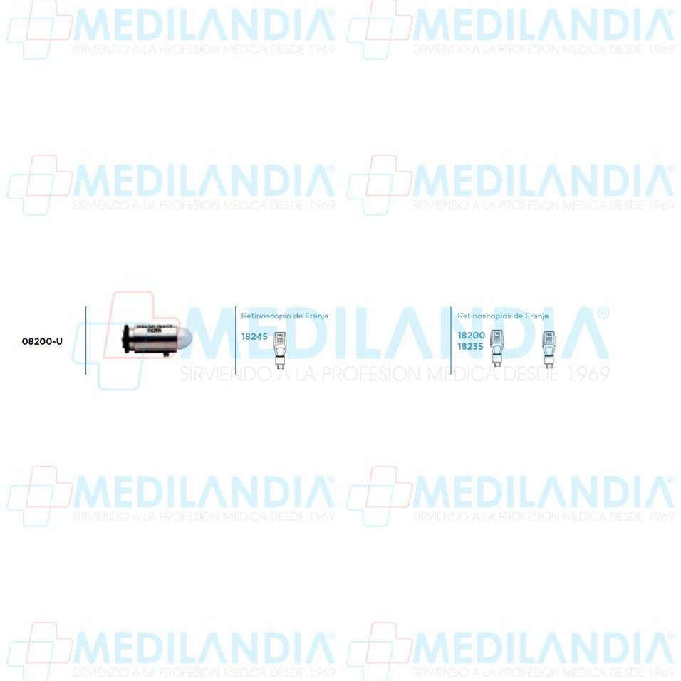 Foco Welch Allyn 08200 08200 - u 3.5v - Foco - WELCH ALLYN - MEDILANDIA | Tienda de productos médicos