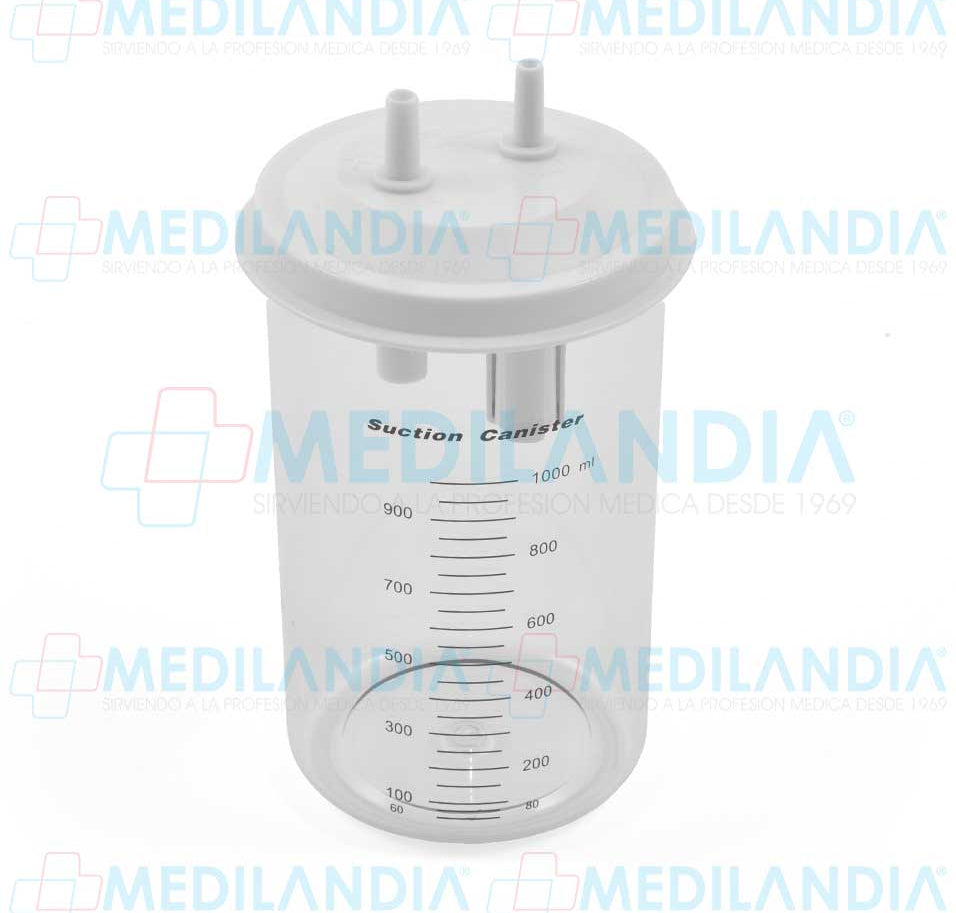 Frasco compatible con Aspirador quirúrgico de flemas y secreciones de 18L x min Mod. 7E-A - Frasco para aspirador - HERGOM- MEDILANDIA | Tienda de productos y equipos médicos de calidad en México | Soluciones profesionales para clínicas, hospitales y consultorios.