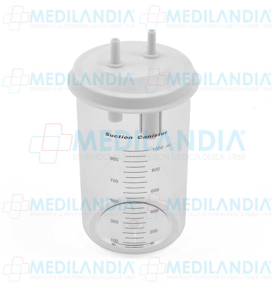 Frasco compatible con Aspirador quirúrgico de flemas y secreciones de 18L x min Mod. 7E-A - Frasco para aspirador - HERGOM- MEDILANDIA | Tienda de productos y equipos médicos de calidad en México | Soluciones profesionales para clínicas, hospitales y consultorios.