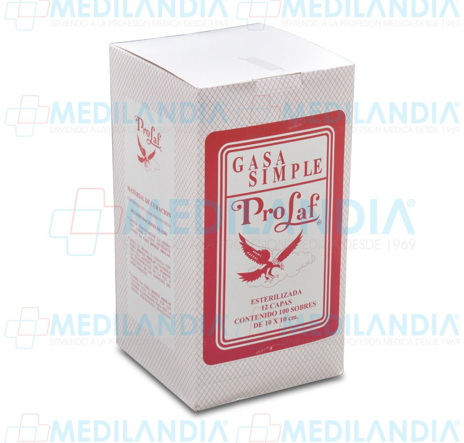 Gasa estéril 10 X 10 - Gasa - PRO LAF - MEDILANDIA | Tienda de productos médicos