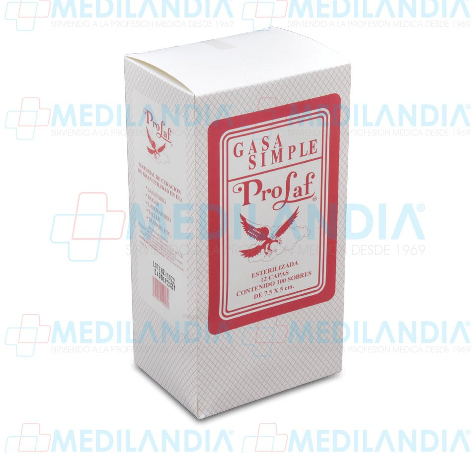 Gasa estéril 7.5 X 5 - Gasa - PRO LAF - MEDILANDIA | Tienda de productos médicos
