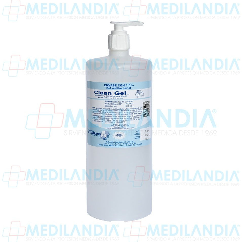 Gel anti bacterial Clean Gel NF - Gel anti bacterial - ALTAMIRANO - MEDILANDIA | Tienda de productos y equipos médicos de calidad en México | Soluciones profesionales para clínicas, hospitales y consultorios.