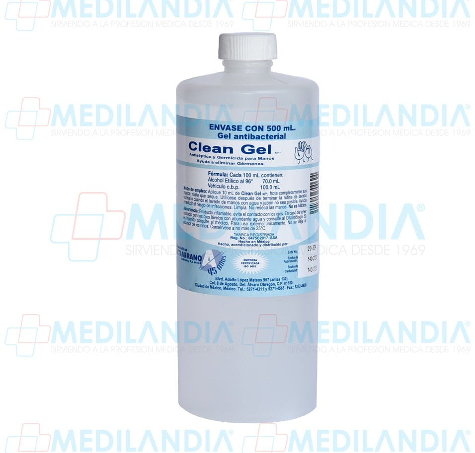 Gel anti bacterial Clean Gel NF - Gel anti bacterial - ALTAMIRANO - MEDILANDIA | Tienda de productos y equipos médicos de calidad en México | Soluciones profesionales para clínicas, hospitales y consultorios.