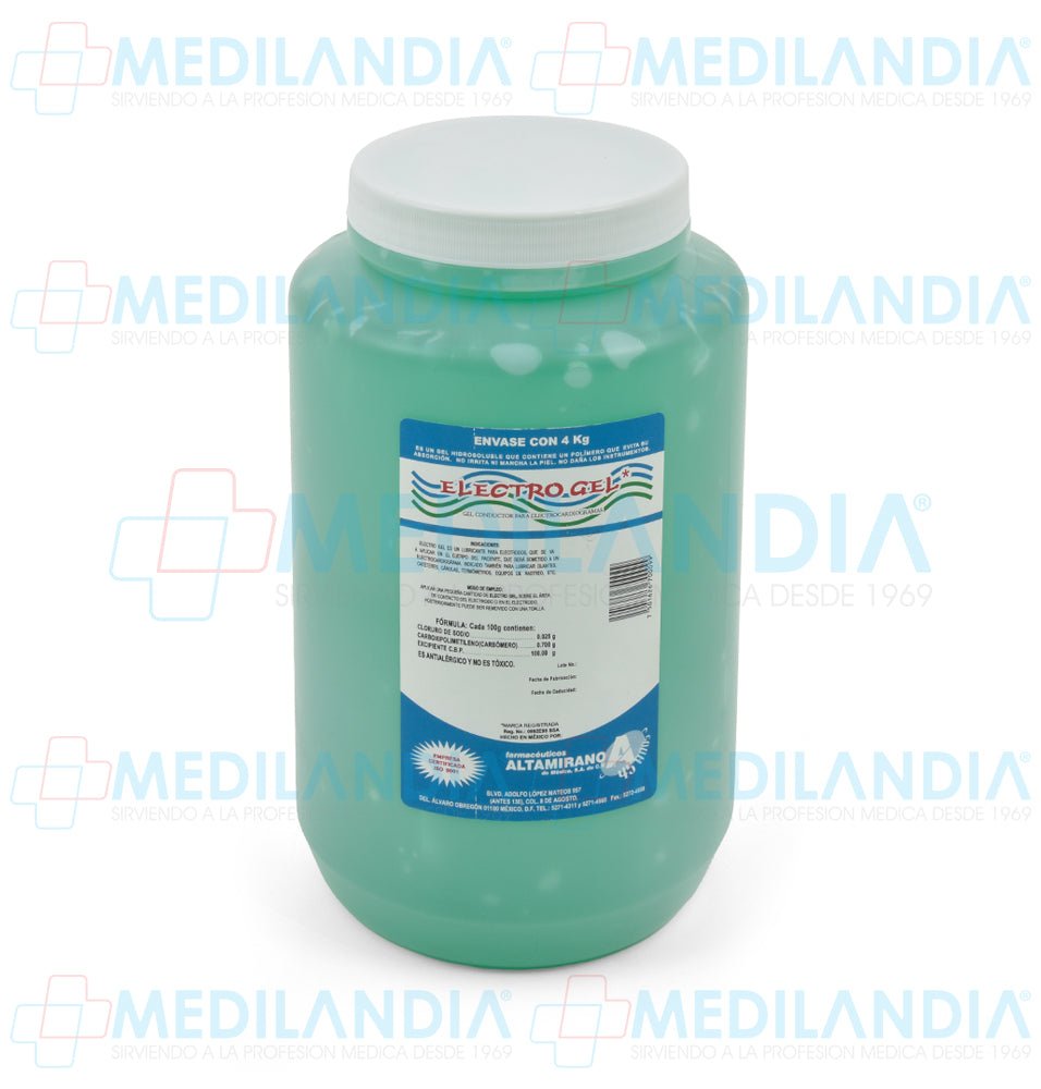Gel conductivo para electrocardiogramas Electro Gel - Gel conductor - ALTAMIRANO - MEDILANDIA | Tienda de productos y equipos médicos de calidad en México | Soluciones profesionales para clínicas, hospitales y consultorios.