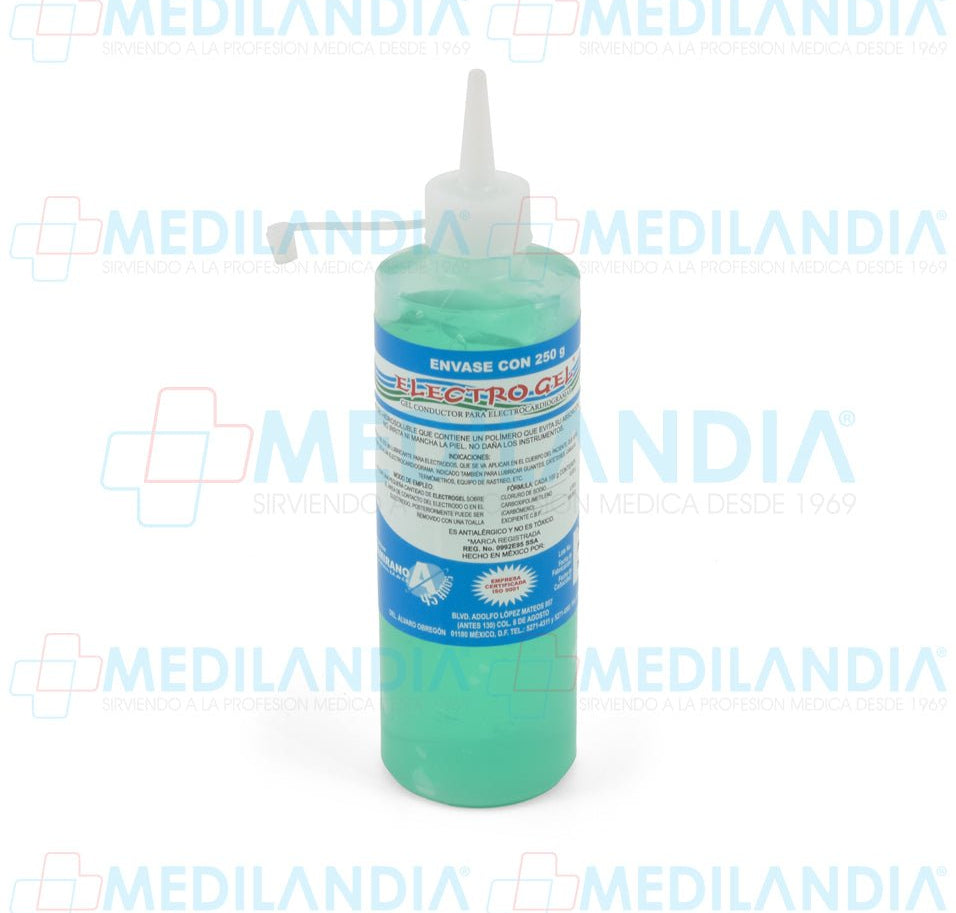 Gel conductivo para electrocardiogramas Electro Gel - Gel conductor - ALTAMIRANO - MEDILANDIA | Tienda de productos y equipos médicos de calidad en México | Soluciones profesionales para clínicas, hospitales y consultorios.
