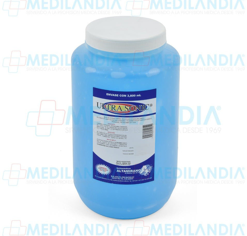 Gel conductor Ultra Sonic - Gel conductor - ALTAMIRANO - MEDILANDIA | Tienda de productos y equipos médicos de calidad en México | Soluciones profesionales para clínicas, hospitales y consultorios.