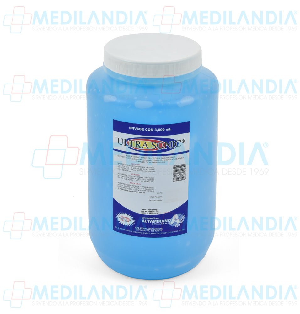 Gel conductor Ultra Sonic - Gel conductor - ALTAMIRANO - MEDILANDIA | Tienda de productos y equipos médicos de calidad en México | Soluciones profesionales para clínicas, hospitales y consultorios.