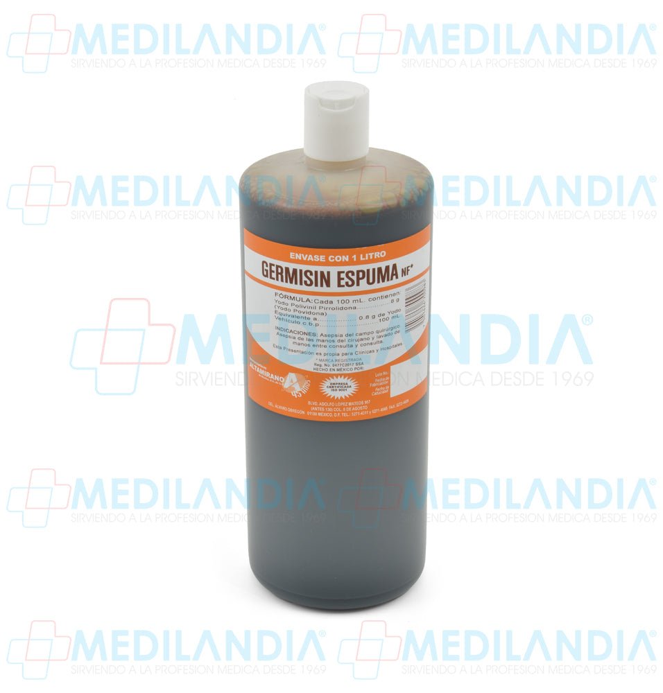 Germisin espuma NF - Solución antiséptica - ALTAMIRANO - MEDILANDIA | Tienda de productos y equipos médicos de calidad en México | Soluciones profesionales para clínicas, hospitales y consultorios.