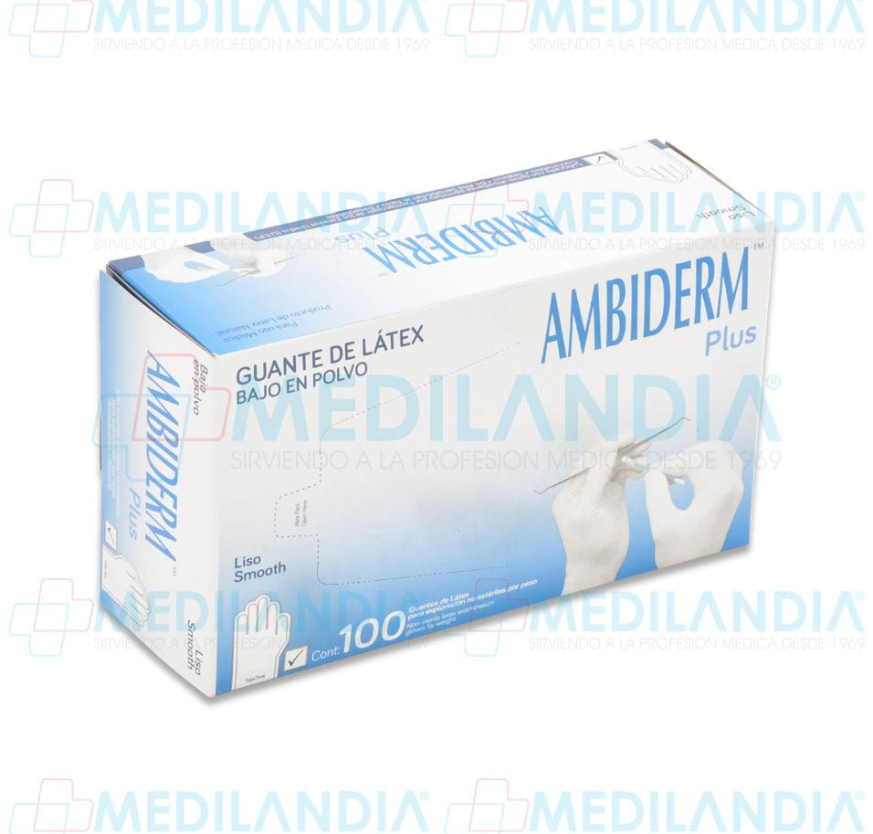 Guante de exploración bajo en polvo - Guante de exploracion - AMBIDERM - MEDILANDIA | Tienda de productos médicos