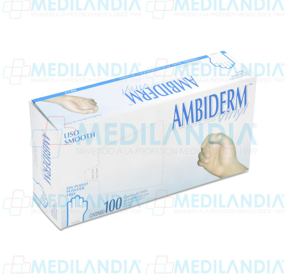 Guante de exploración de Vinyl - Guante de exploracion - AMBIDERM - MEDILANDIA | Tienda de productos médicos