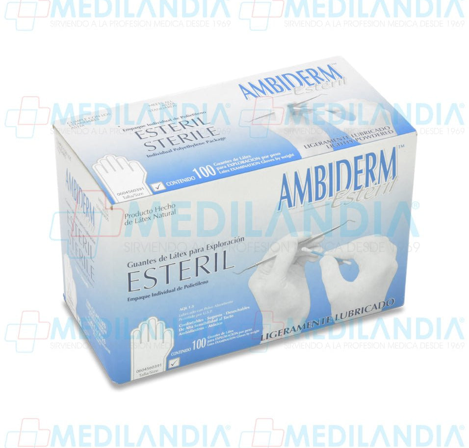 Guante de exploración estéril - Guante de exploracion - AMBIDERM - MEDILANDIA | Tienda de productos médicos