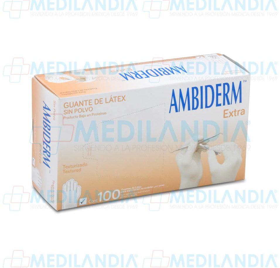Guante de exploración libre de polvo - Guante de exploracion - AMBIDERM - MEDILANDIA | Tienda de productos médicos