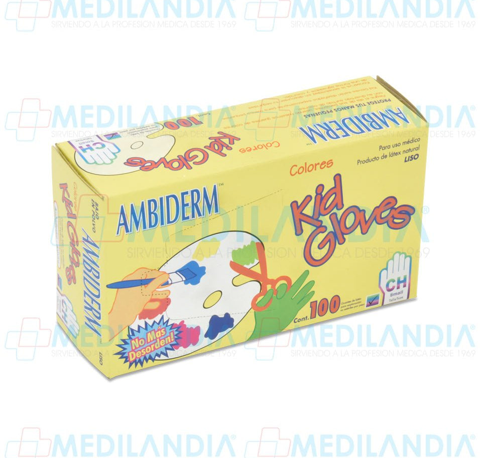 Guante desechable para niños - Guante de exploracion - AMBIDERM - MEDILANDIA | Tienda de productos médicos