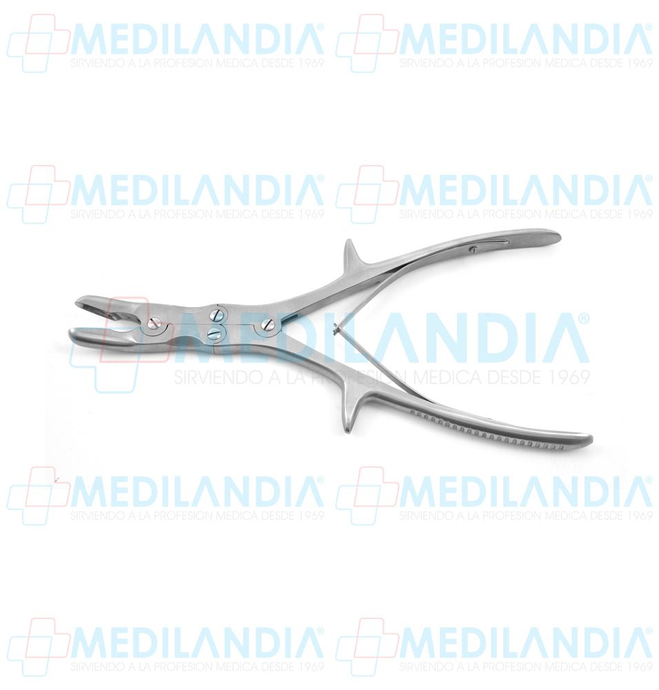 Gubia Stille Luer Rongeur doble acción curva 23 cm - Pinzas - HP- MEDILANDIA | Tienda de productos y equipos médicos de calidad en México | Soluciones profesionales para clínicas, hospitales y consultorios.