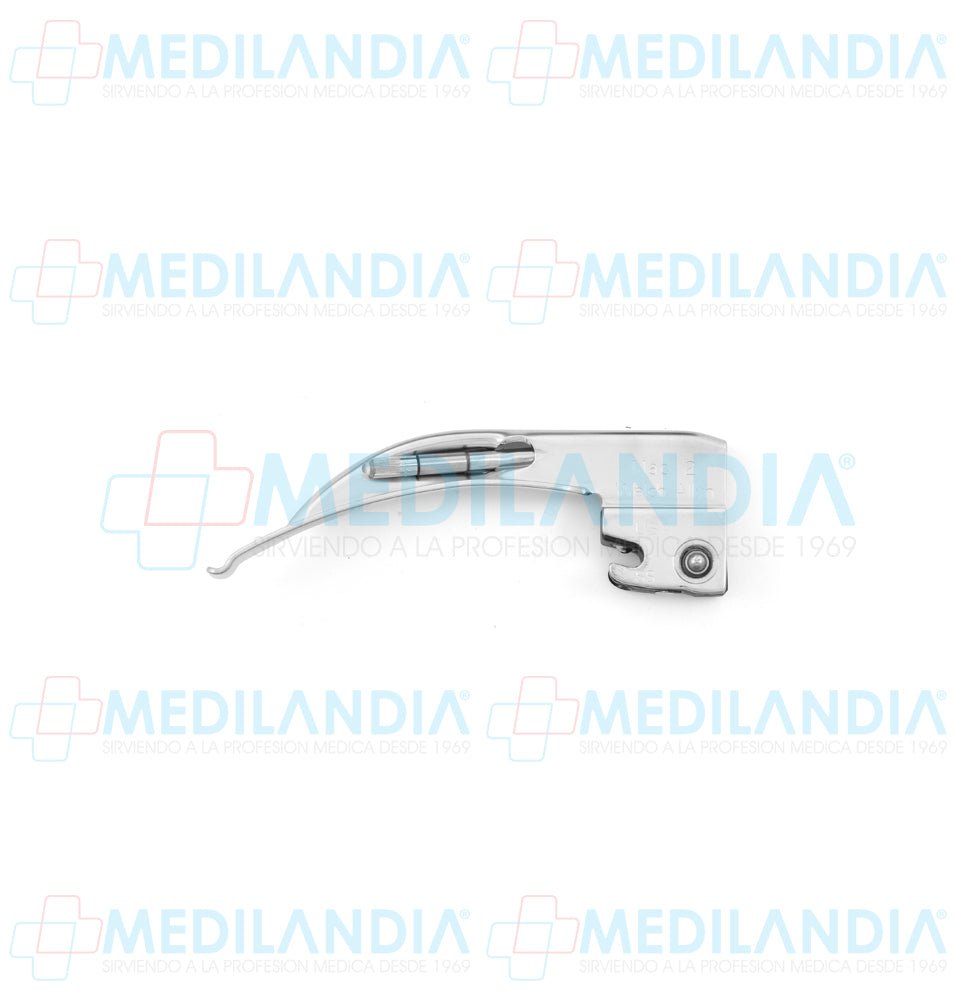Hoja para laringoscopio (con bombillo) estándar MacIntosh curva - Laringoscopio - WELCH ALLYN- MEDILANDIA | Tienda de productos y equipos médicos de calidad en México | Soluciones profesionales para clínicas, hospitales y consultorios.