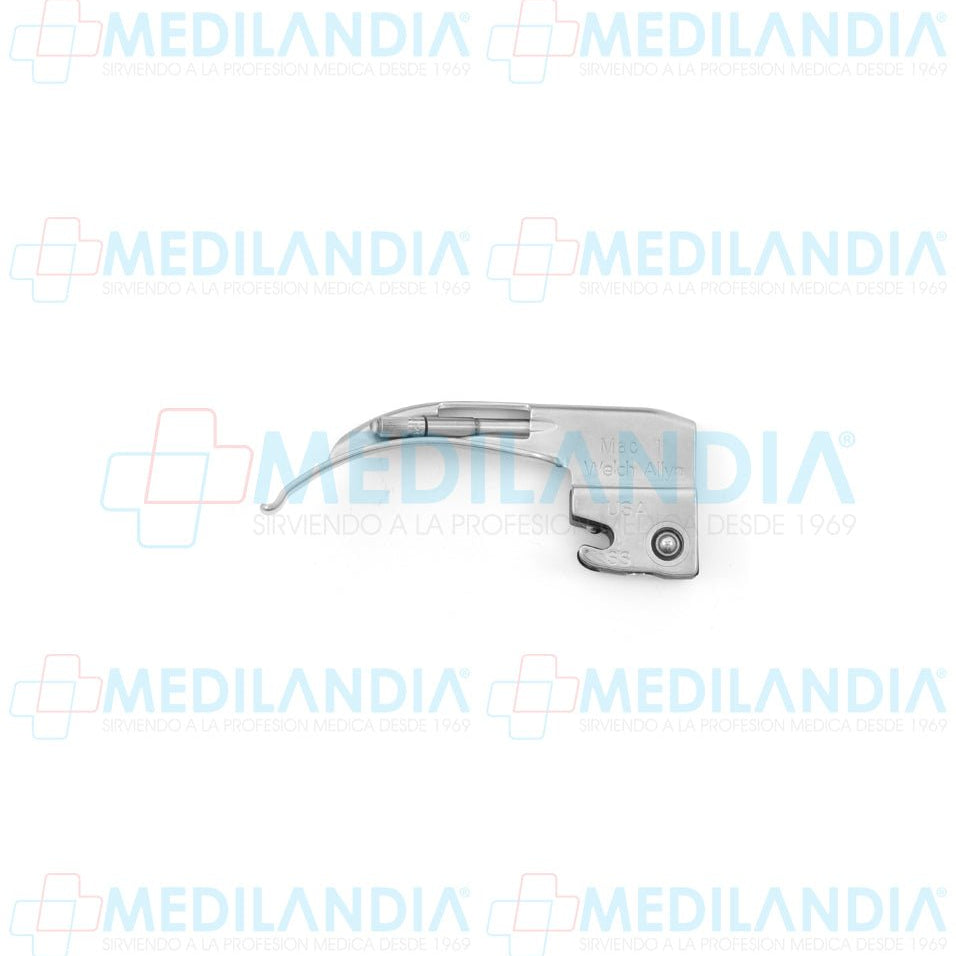 Hoja para laringoscopio (con bombillo) estándar MacIntosh curva - Laringoscopio - WELCH ALLYN- MEDILANDIA | Tienda de productos y equipos médicos de calidad en México | Soluciones profesionales para clínicas, hospitales y consultorios.