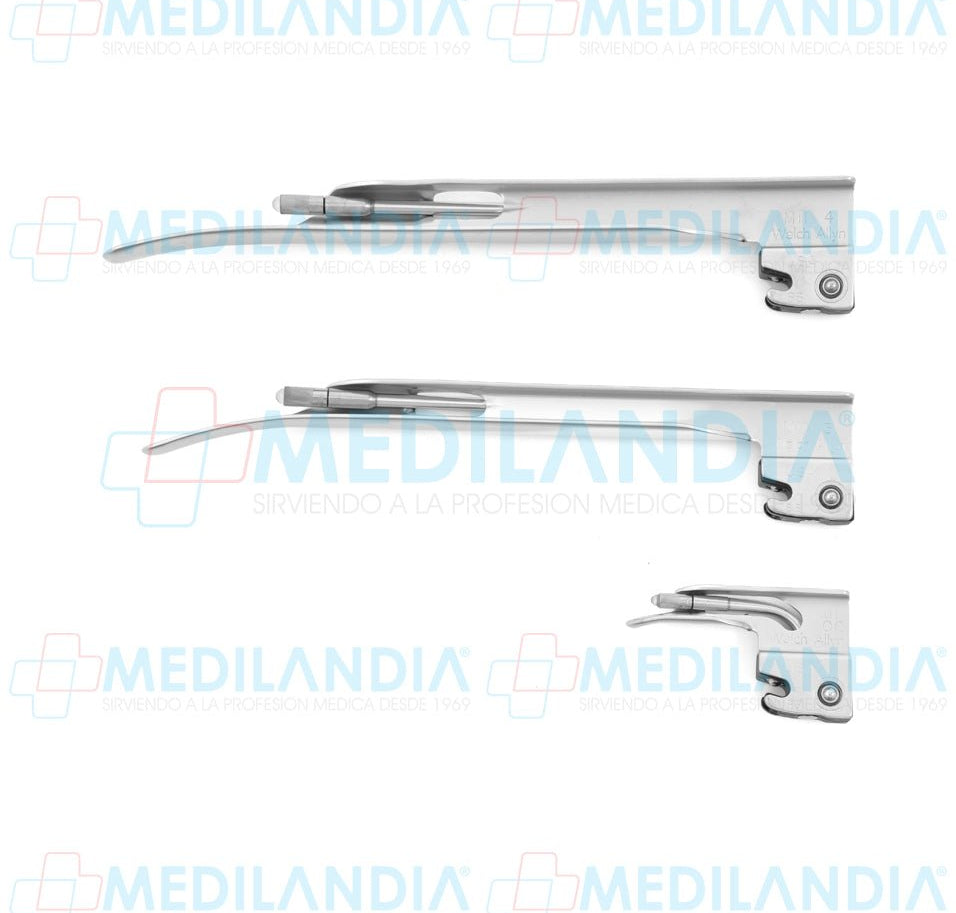Hoja para laringoscopio (con bombillo) estándar Miller recta - Laringoscopio - WELCH ALLYN- MEDILANDIA | Tienda de productos y equipos médicos de calidad en México | Soluciones profesionales para clínicas, hospitales y consultorios.