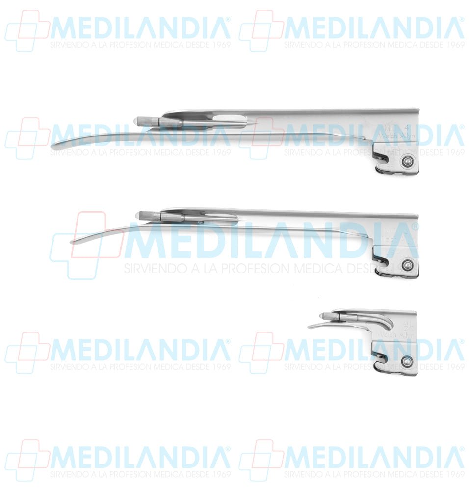 Hoja para laringoscopio (con bombillo) estándar Miller recta - Laringoscopio - WELCH ALLYN- MEDILANDIA | Tienda de productos y equipos médicos de calidad en México | Soluciones profesionales para clínicas, hospitales y consultorios.