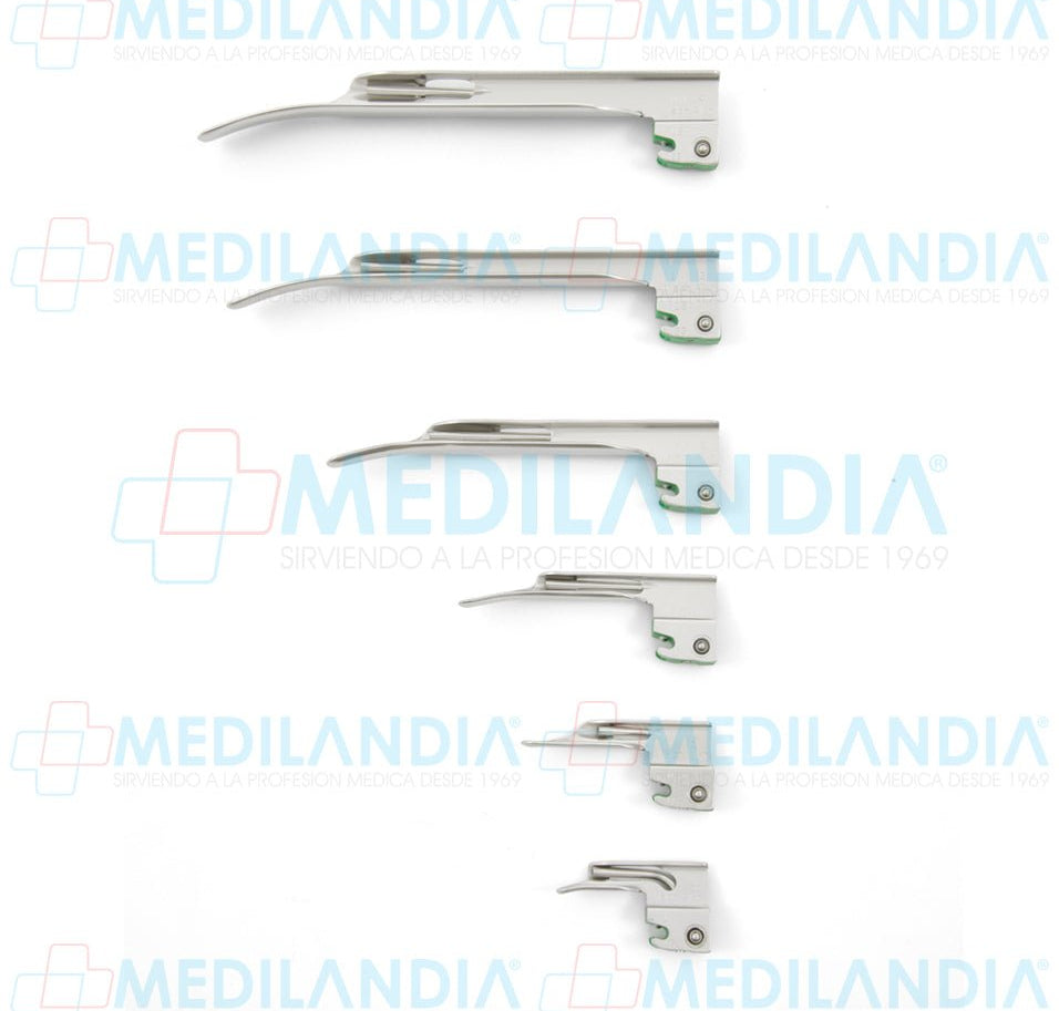 Hoja para laringoscopio recto MILLER (fibra óptica) - Laringoscopio - WELCH ALLYN- MEDILANDIA | Tienda de productos y equipos médicos de calidad en México | Soluciones profesionales para clínicas, hospitales y consultorios.
