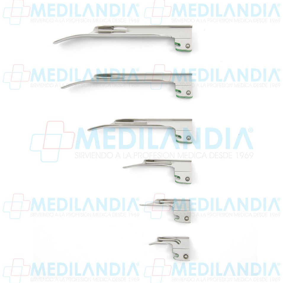 Hoja para laringoscopio recto MILLER (fibra óptica) - Laringoscopio - WELCH ALLYN- MEDILANDIA | Tienda de productos y equipos médicos de calidad en México | Soluciones profesionales para clínicas, hospitales y consultorios.
