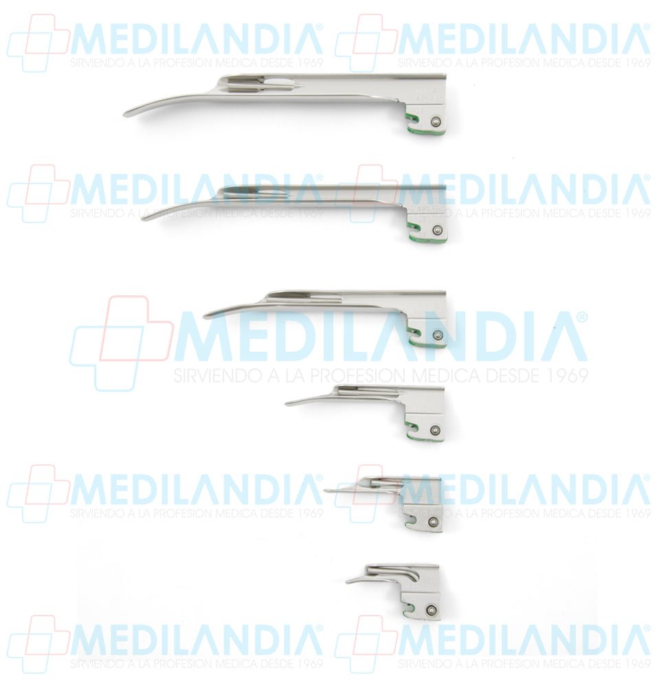 Hoja para laringoscopio recto MILLER (fibra óptica) - Laringoscopio - WELCH ALLYN- MEDILANDIA | Tienda de productos y equipos médicos de calidad en México | Soluciones profesionales para clínicas, hospitales y consultorios.