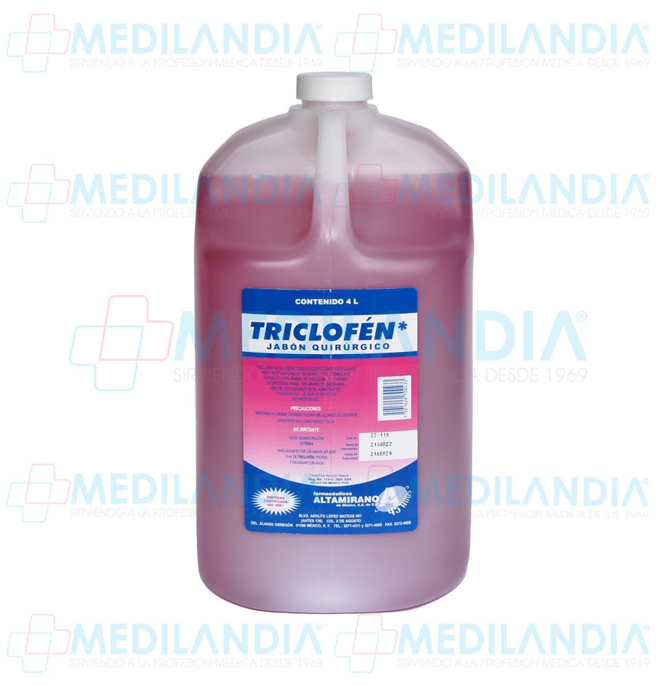 Jabón liquido desinfectante - Gel anti bacterial - ALTAMIRANO - MEDILANDIA | Tienda de productos y equipos médicos de calidad en México | Soluciones profesionales para clínicas, hospitales y consultorios.