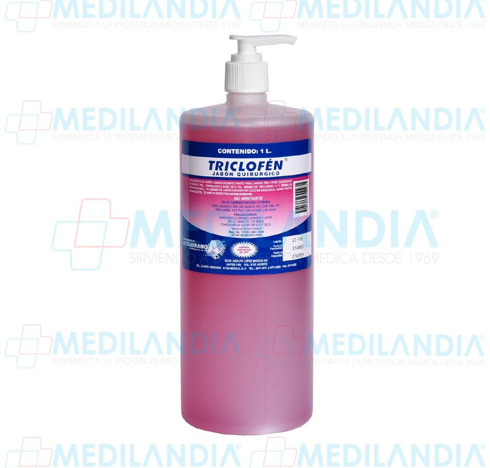 Jabón liquido desinfectante - Gel anti bacterial - ALTAMIRANO - MEDILANDIA | Tienda de productos y equipos médicos de calidad en México | Soluciones profesionales para clínicas, hospitales y consultorios.