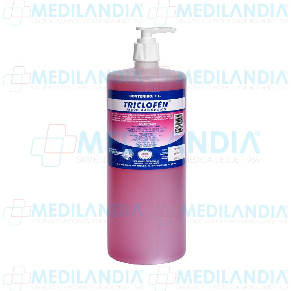 Jabón liquido desinfectante - Gel anti bacterial - ALTAMIRANO - MEDILANDIA | Tienda de productos y equipos médicos de calidad en México | Soluciones profesionales para clínicas, hospitales y consultorios.