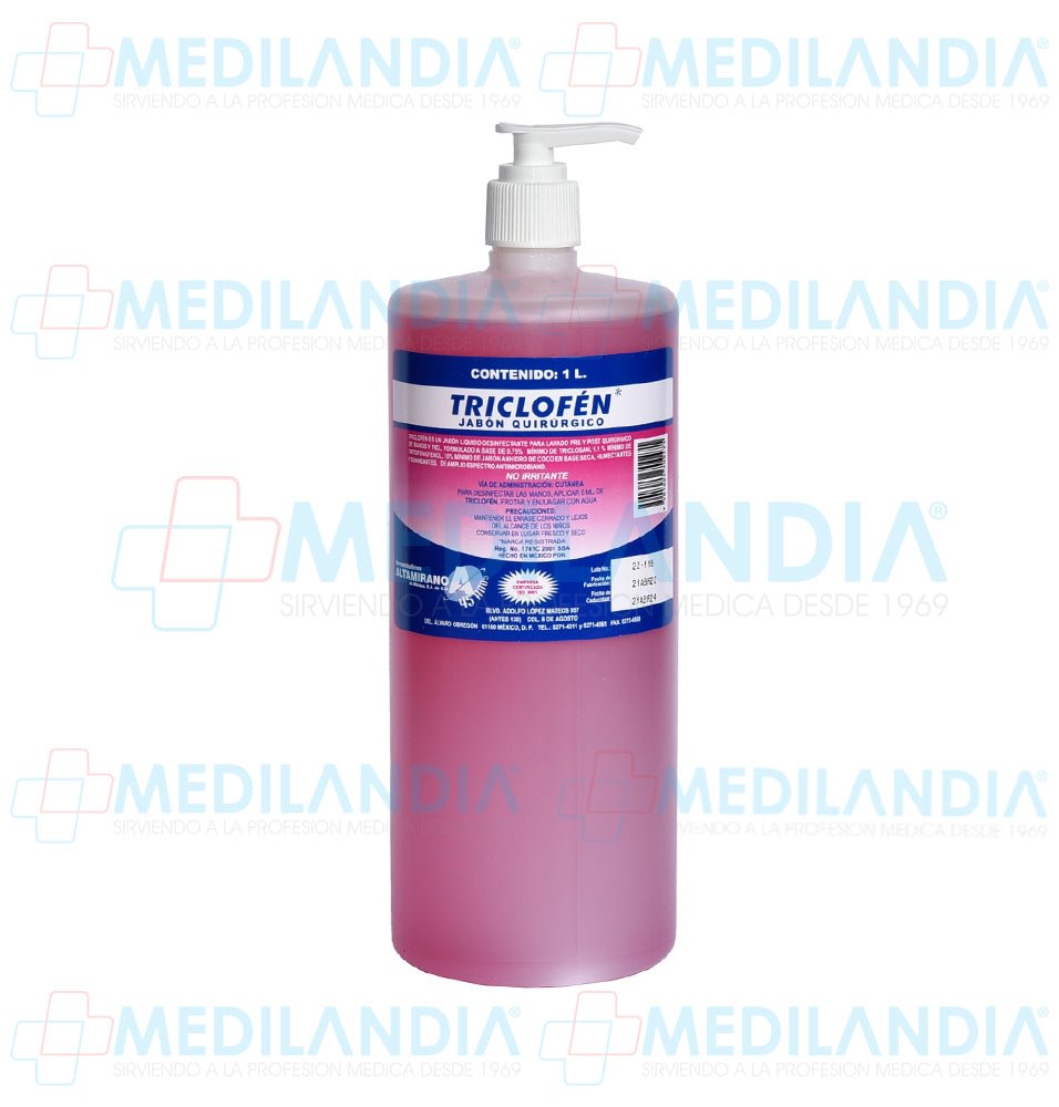 Jabón liquido desinfectante - Gel anti bacterial - ALTAMIRANO - MEDILANDIA | Tienda de productos y equipos médicos de calidad en México | Soluciones profesionales para clínicas, hospitales y consultorios.