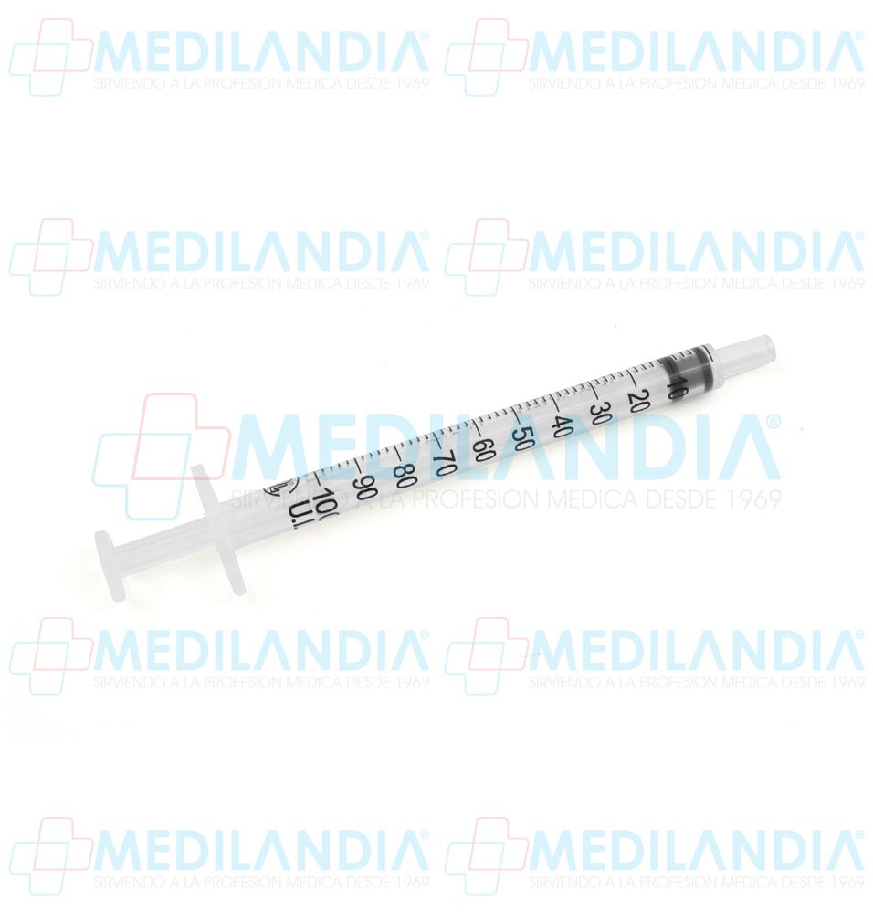 Jeringa de 100 U.I. con aguja caja con 100 piezas - Jeringa - DL - MEDILANDIA | Tienda de productos y equipos médicos de calidad en México | Soluciones profesionales para clínicas, hospitales y consultorios.