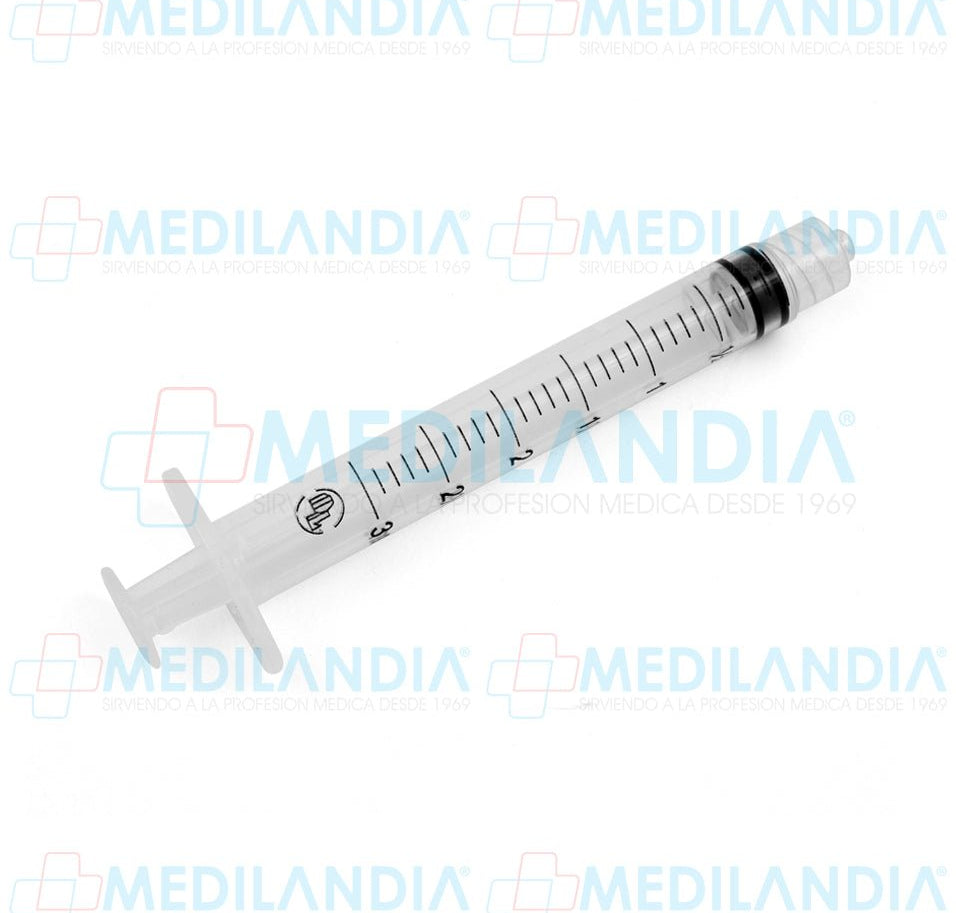 Jeringa de 3 ml con o sin aguja caja con 100 piezas - Jeringa - DL - MEDILANDIA | Tienda de productos y equipos médicos de calidad en México | Soluciones profesionales para clínicas, hospitales y consultorios.