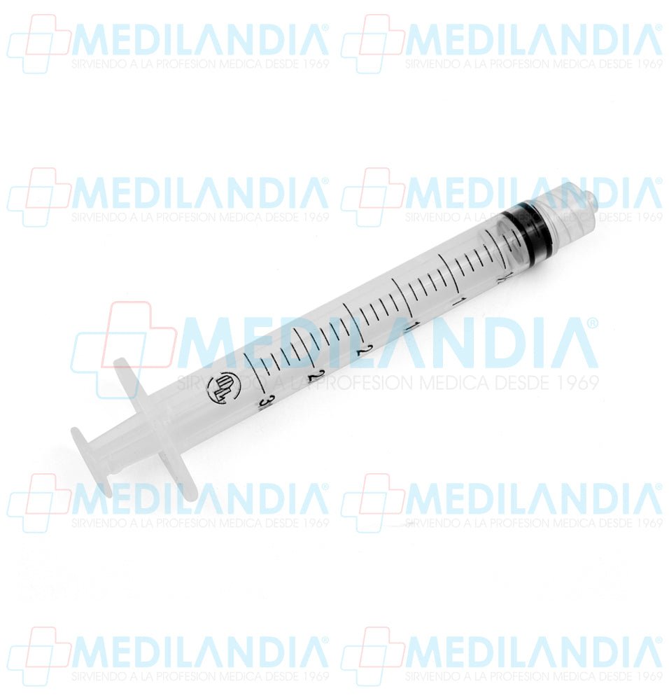 Jeringa de 3 ml con o sin aguja caja con 100 piezas - Jeringa - DL - MEDILANDIA | Tienda de productos y equipos médicos de calidad en México | Soluciones profesionales para clínicas, hospitales y consultorios.