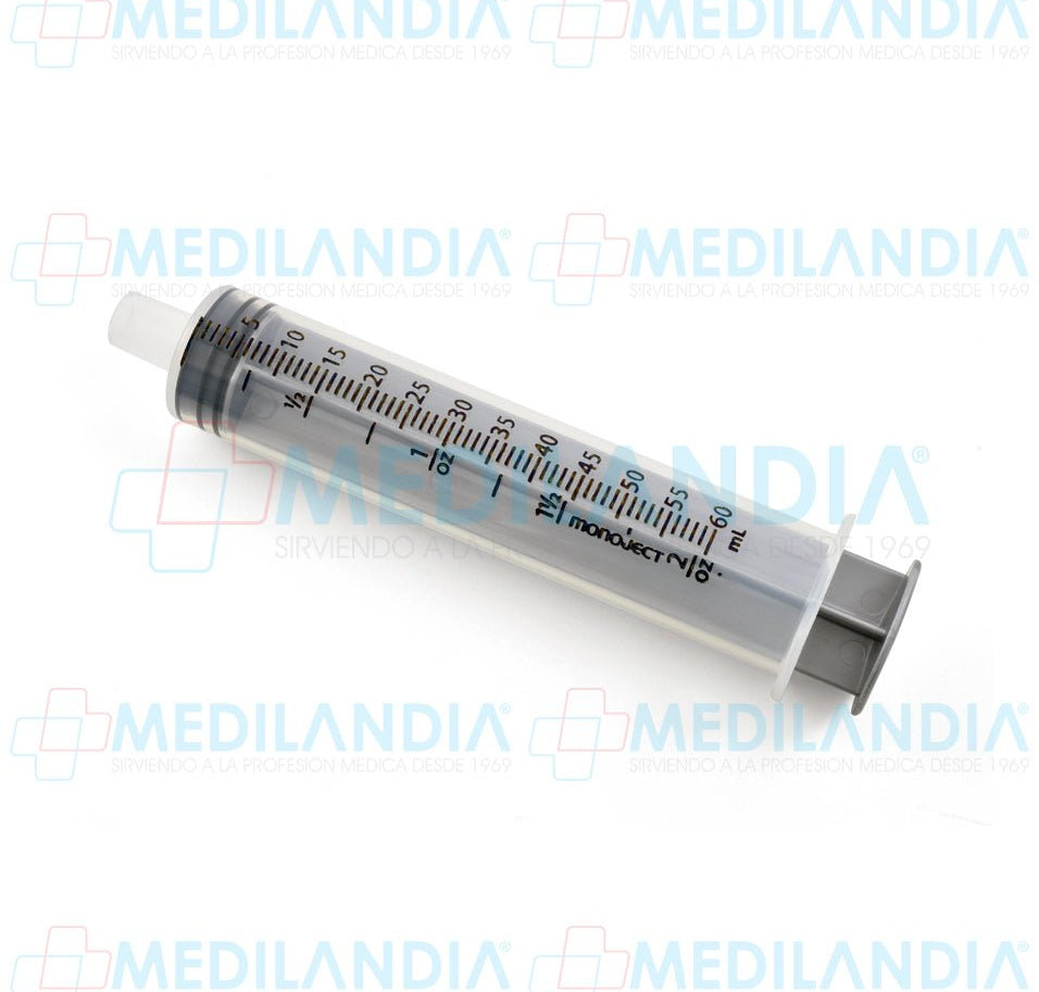 Jeringa Toomey de 60 ml desechable - Jeringa - MONOJECT - MEDILANDIA | Tienda de productos y equipos médicos de calidad en México | Soluciones profesionales para clínicas, hospitales y consultorios.