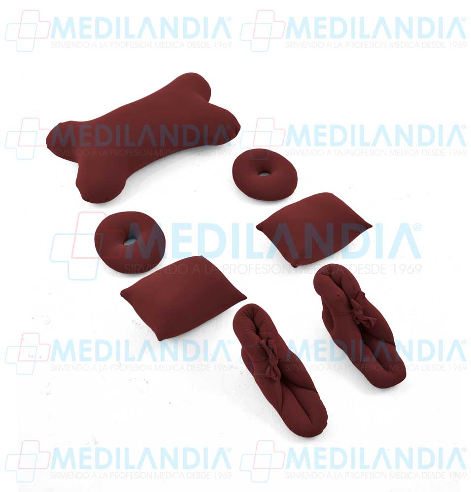 Juego de 7 cojines rellenos de micro esferas - Almohada - MEDILANDIA - MEDILANDIA | Tienda de productos y equipos médicos de calidad en México | Soluciones profesionales para clínicas, hospitales y consultorios.
