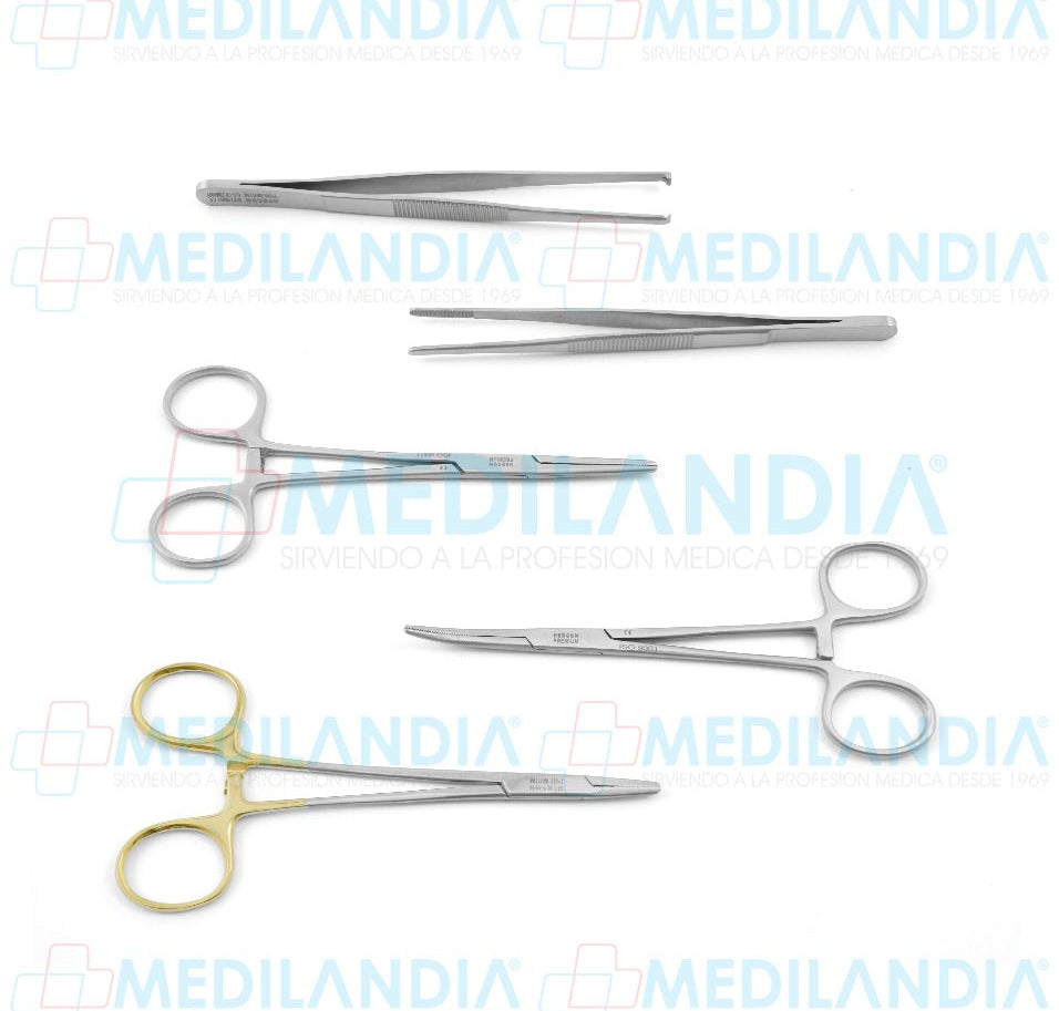 Juego para sutura de 5 piezas - Juego para sutura - HP- MEDILANDIA | Tienda de productos y equipos médicos de calidad en México | Soluciones profesionales para clínicas, hospitales y consultorios.