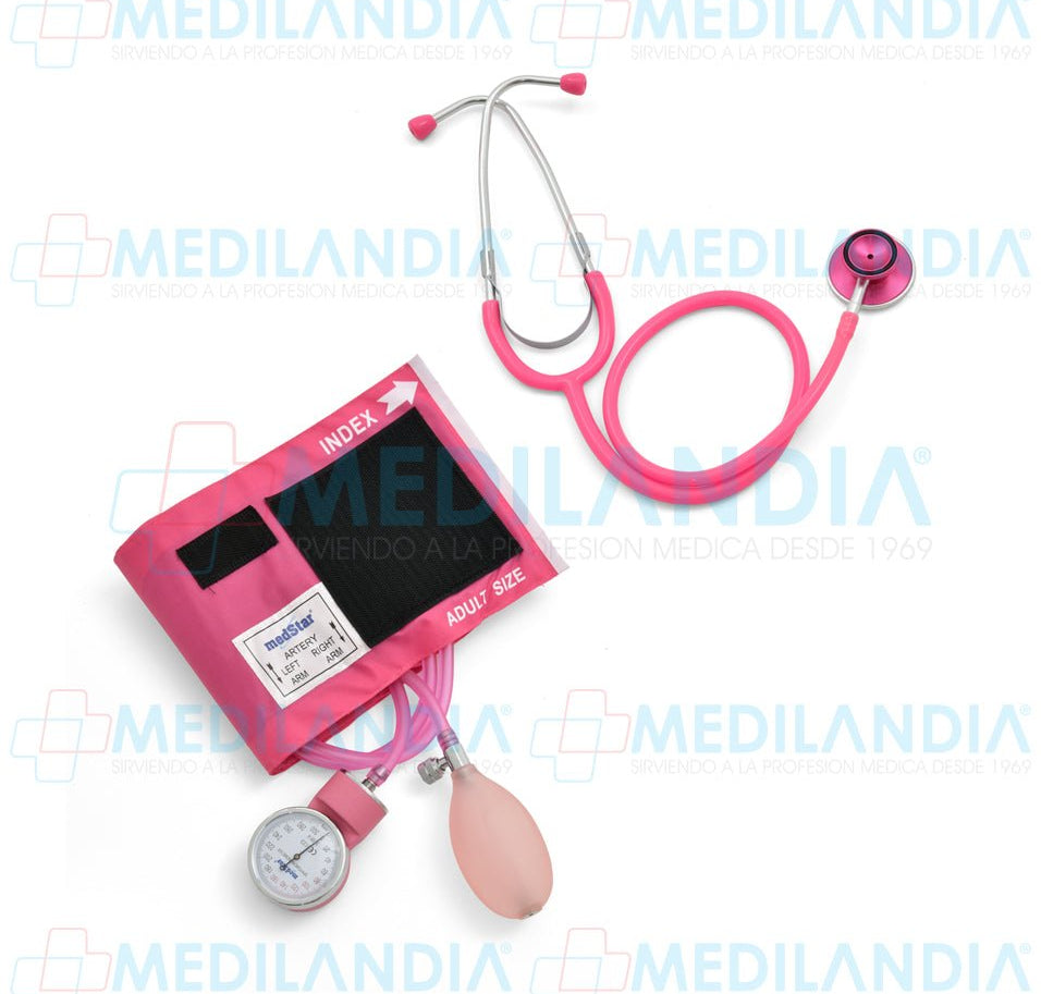 Kit de diagnósticostico con baumanómetros (esfigmomanometro) y estetoscopio con doble campana - Kit de diagnóstico - MEDSTAR - MEDILANDIA | Tienda de productos y equipos médicos de calidad en México | Soluciones profesionales para clínicas, hospitales y consultorios.